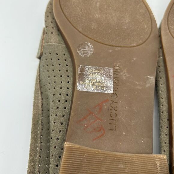 Lucky Brand Caylon Perforated Suede Loafer Size 8M - Picture 11 of 11